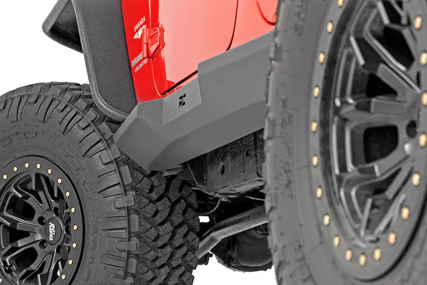 Rough Country Rock Sliders Heavy Duty 4-Door 07-18 Jeep Wrangler JK 4WD