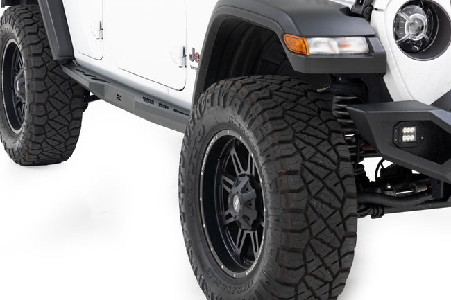 Rough Country Rock Sliders Heavy Duty 4-Door 18-22 Jeep Wrangler JL 4WD