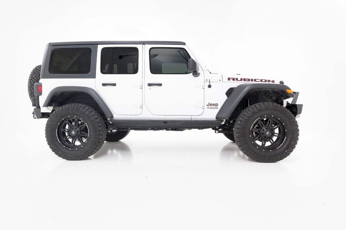 Rough Country Rock Sliders Heavy Duty 4-Door 18-22 Jeep Wrangler JL 4WD