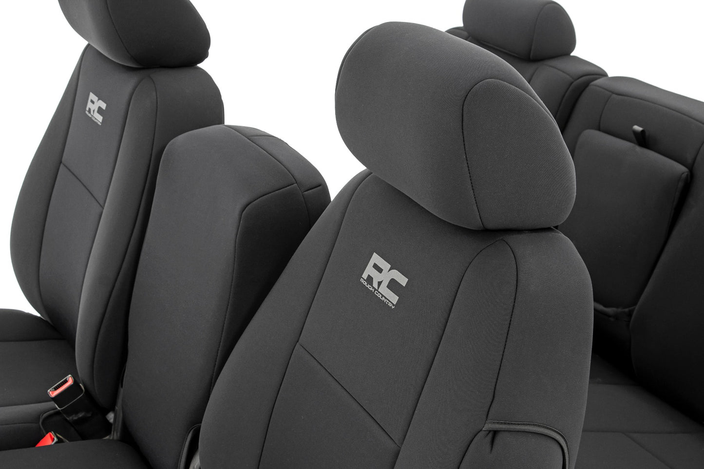 Rough Country GM Neoprene Front Seat Covers Black (07-13 1500/11-13 2500)