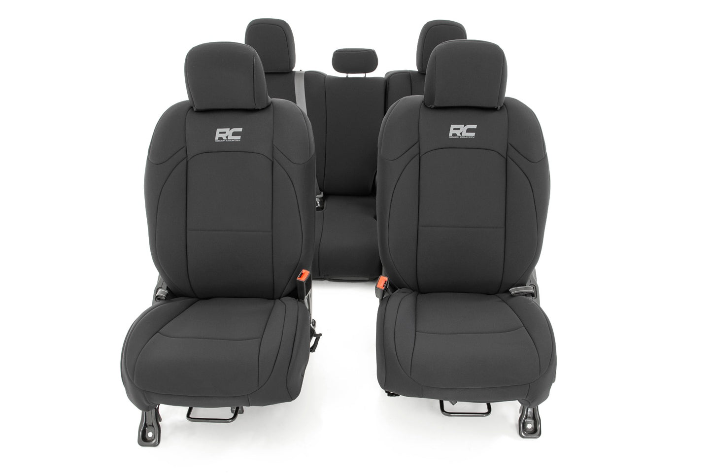 Rough Country Seat Covers Front and Rear w/ Cup Holder 20-21 Jeep Gladiator JT