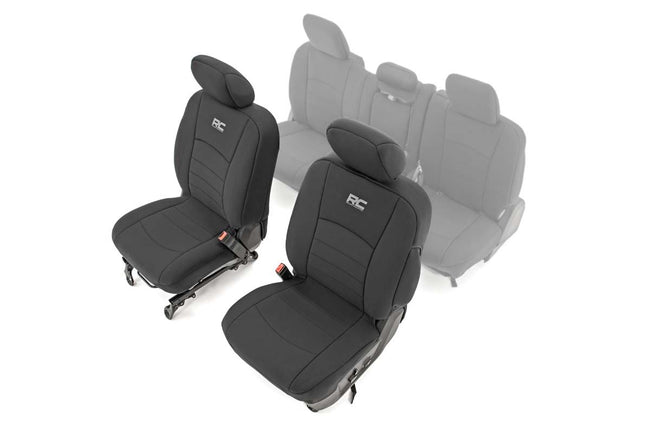 Rough Country Seat Covers Bucket Seats Front 19-22 Ram 1500 2WD/4WD