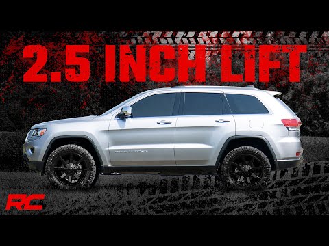 Rough Country 2.5 Inch Lift Kit N3 Struts 11-15 Jeep Grand Cherokee 4WD
