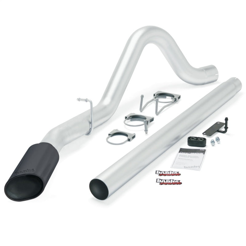 Banks Power 08-10 Ford 6.4L (All W/B) Monster Exhaust System - SS Single Exhaust w/ Black Tip