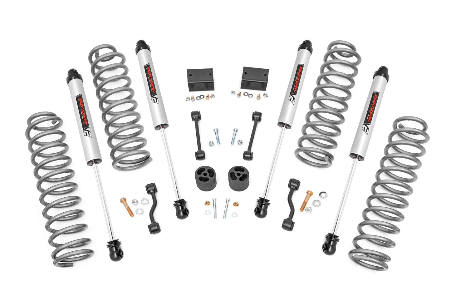 Rough Country 2.5 Inch Lift Kit Coils V2 18-21 Jeep Wrangler JL 4WD