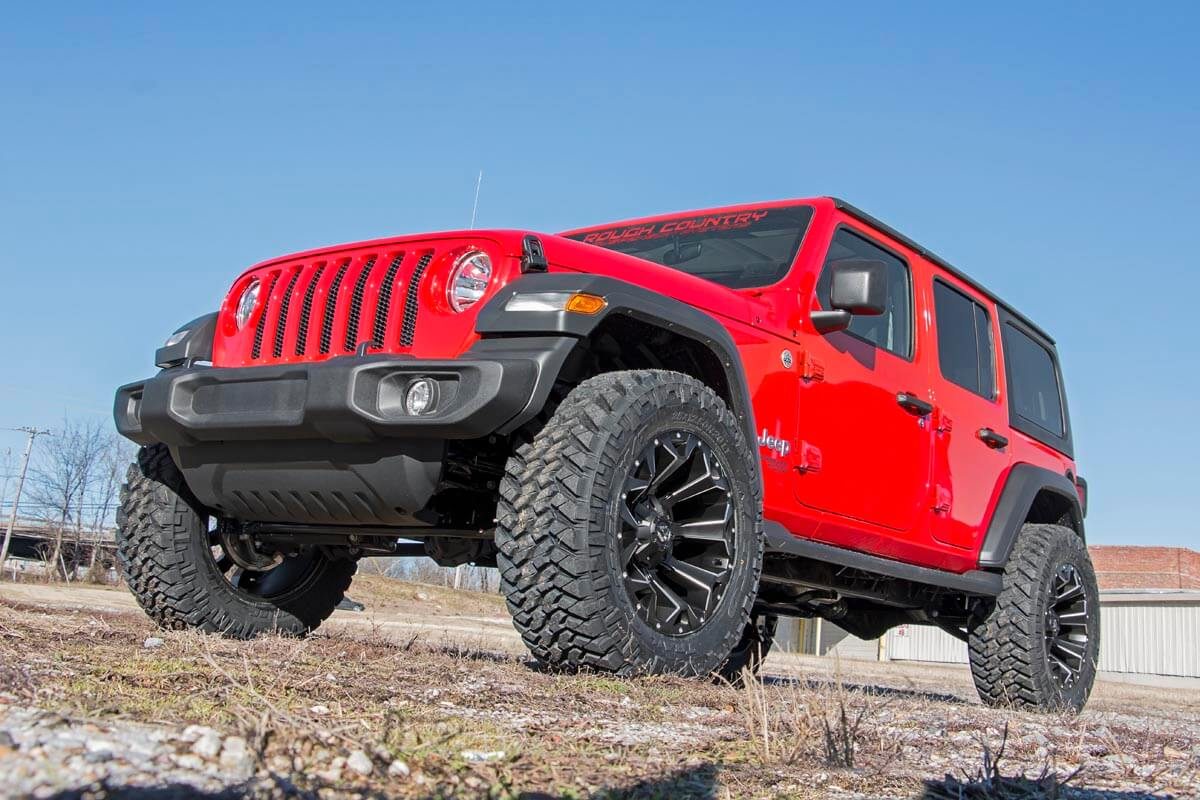 Rough Country 2.5 Inch Lift Kit Coils V2 18-21 Jeep Wrangler JL 4WD