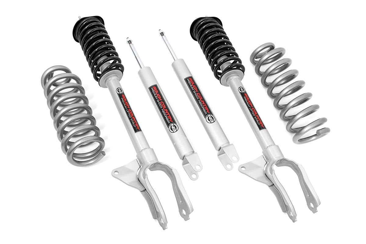 Rough Country 2.5 Inch Lift Kit N3 Struts 16-20 Jeep Grand Cherokee 4WD