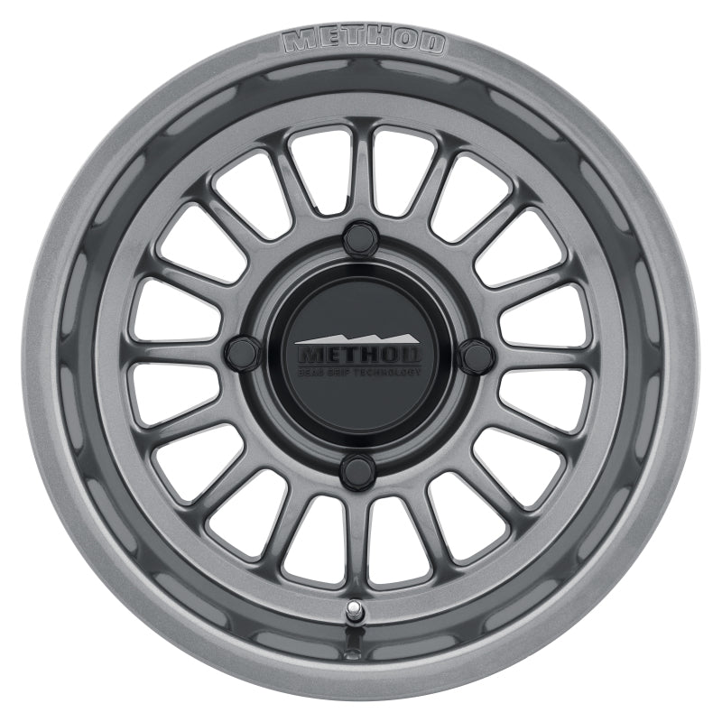 Method MR411 Bead Grip 15x10  6+4 25mm Offset  4x136  106.25mm CB Gloss Titanium Wheel