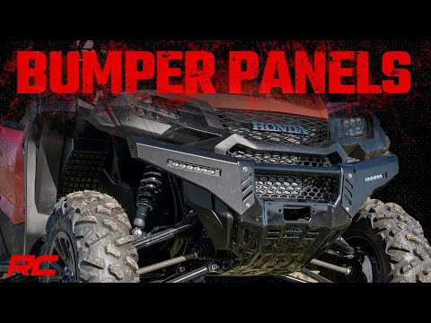 Rough Country Honda Front Bumper Panels w/ 6.0 Inch LED Light Bars 16-20 Pioneer 1000 w/o Factory Stinger