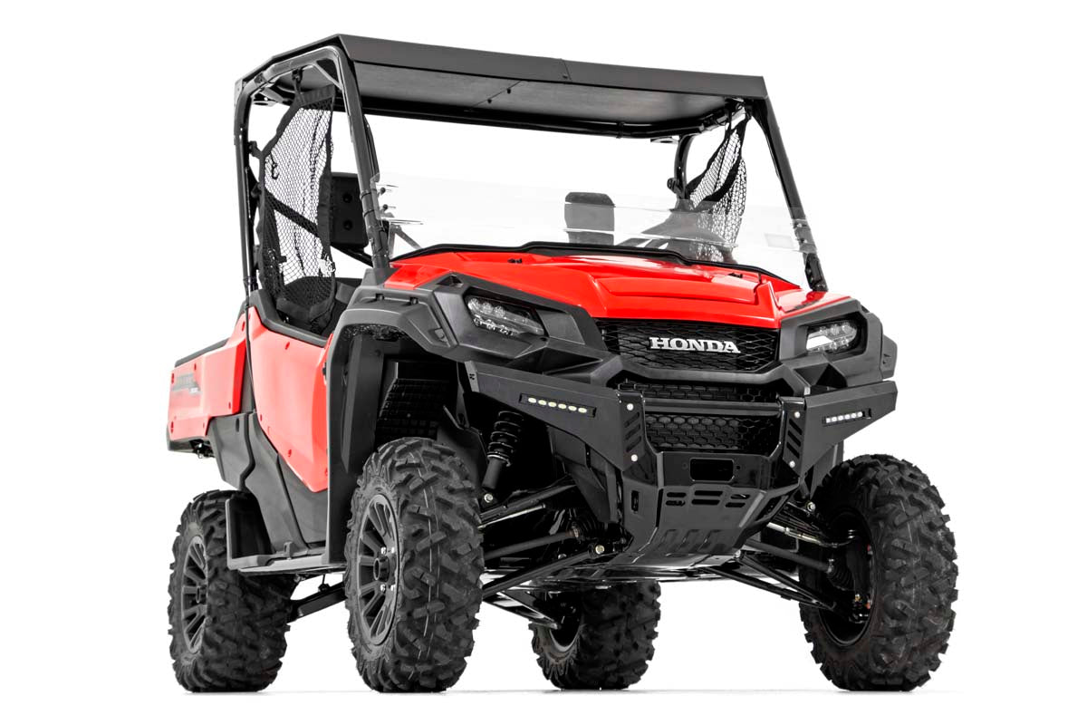 Rough Country Honda Front Bumper Panels w/ 6.0 Inch LED Light Bars 16-20 Pioneer 1000 w/o Factory Stinger