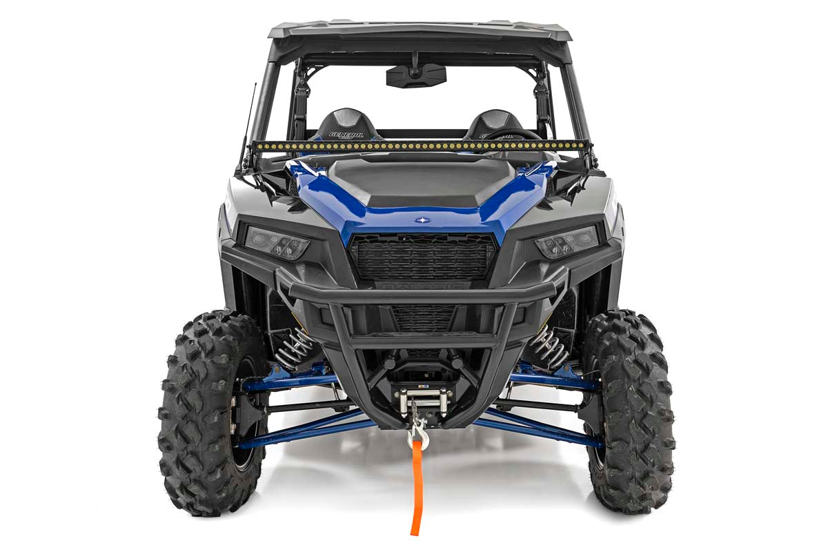 Rough Country Polaris 50-Inch Single-Row Lower Windshield LED Kit Black Series 19-20 General