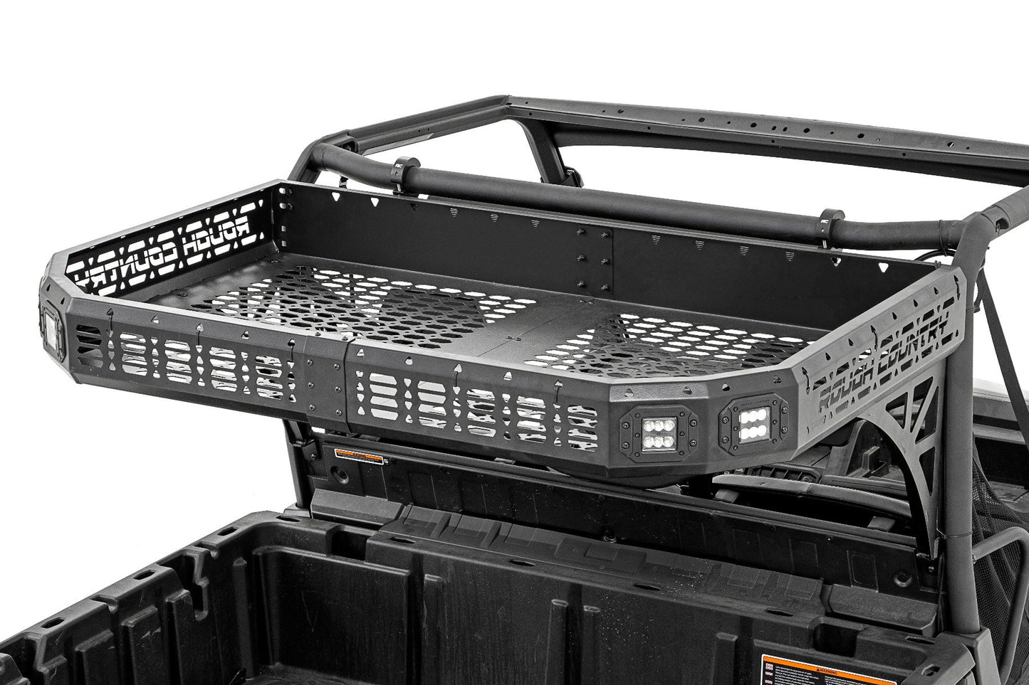 Rough Country Polaris Rear Cargo Rack w/o Cube Lights (19-20 Ranger 1000XP)