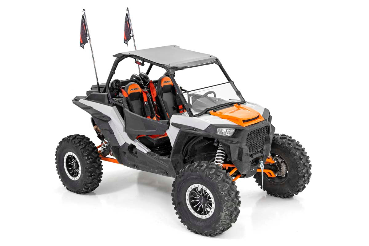 Rough Country Polaris LED Whip Light Roll Cage Mounts RZR 1000XP Turbo