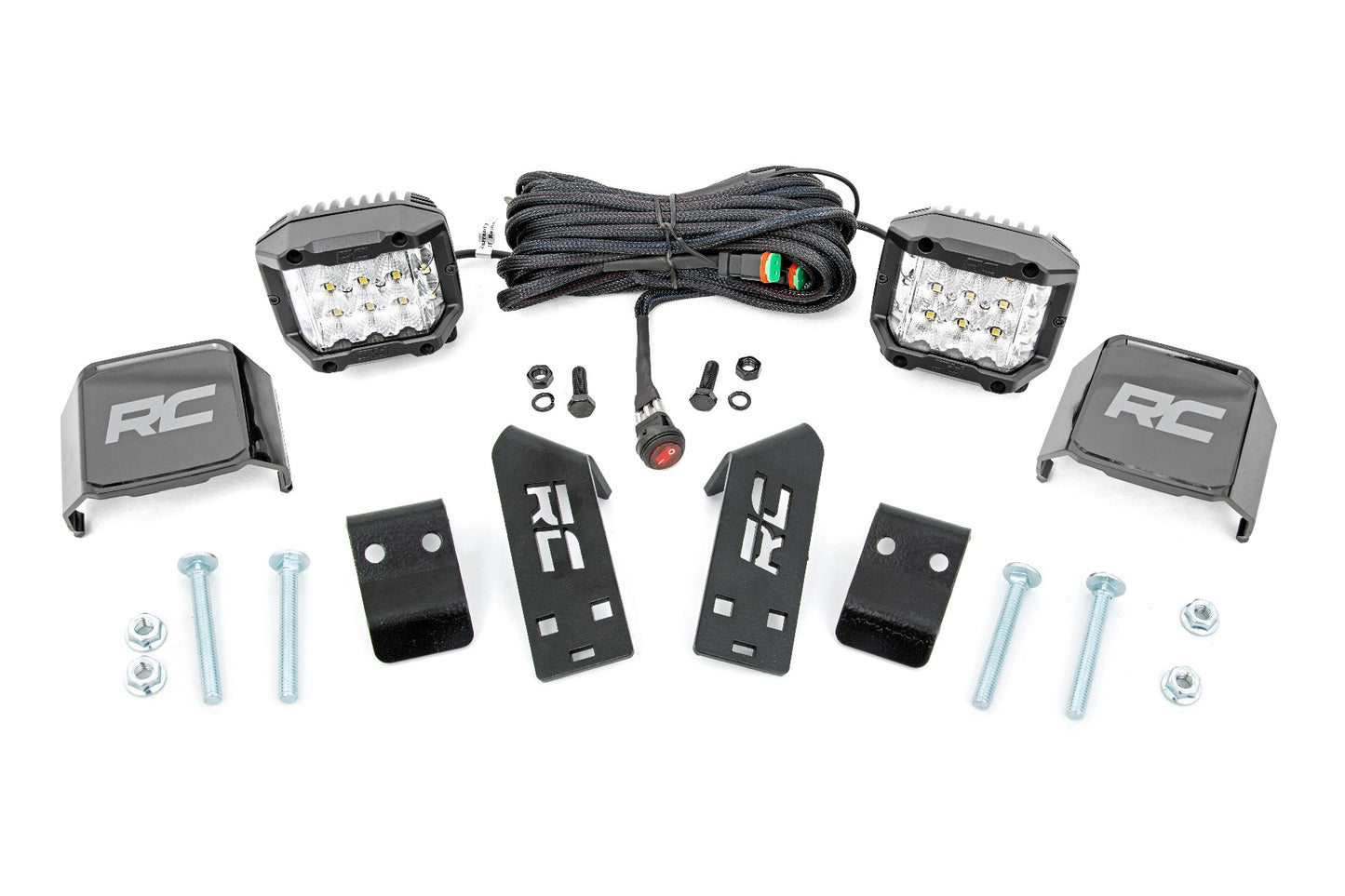 Rough Country Polaris Dual LED Cube Kit w/ 3 Inch Wide Angle LEDs 20-21 Polaris RZR PRO XP
