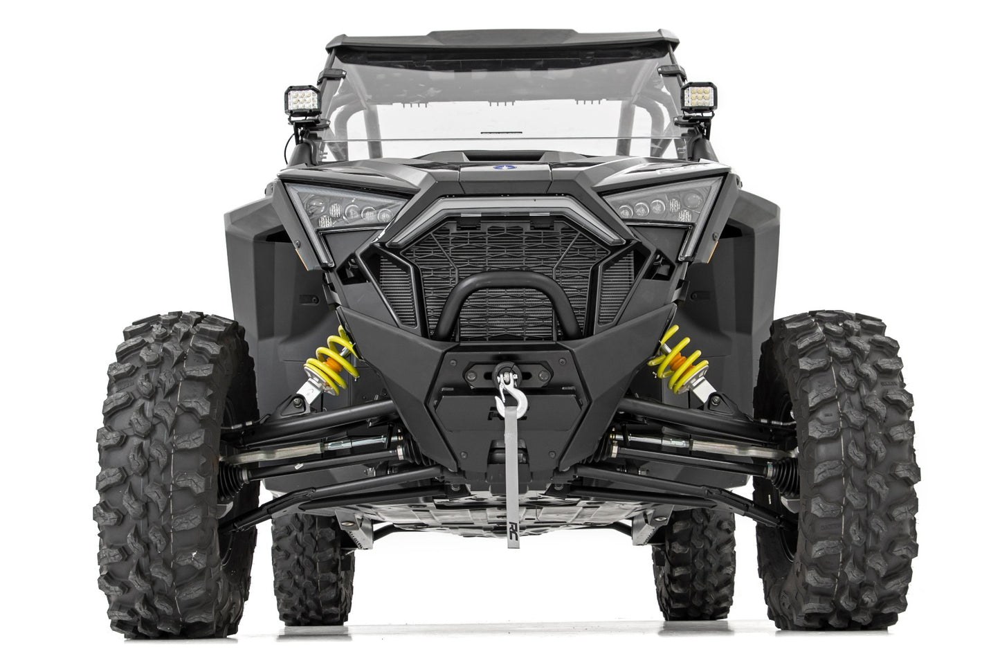 Rough Country Polaris Dual LED Cube Kit w/ Black Series White DRL 20-21 Polaris RZR PRO XP