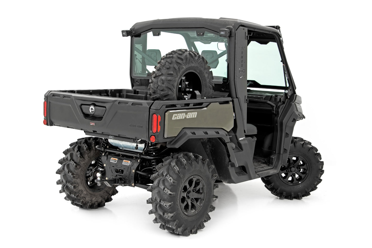 Rough Country Spare Tire Carrier Bed Side Mount 16-22 Polaris Ranger 1000XP/13-21 Ranger 900XP