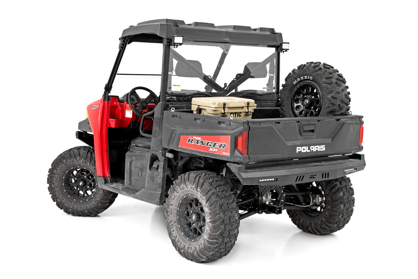 Rough Country Spare Tire Carrier Bed Side Mount 16-22 Polaris Ranger 1000XP/13-21 Ranger 900XP