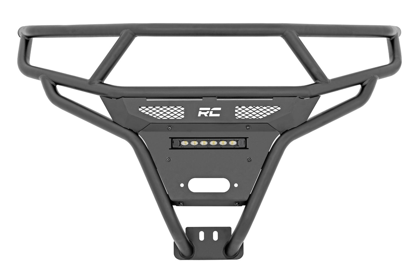 Rough Country Tubular Bumper Front Black Series LED 6 Light Slim Line Polaris RZR XP1000