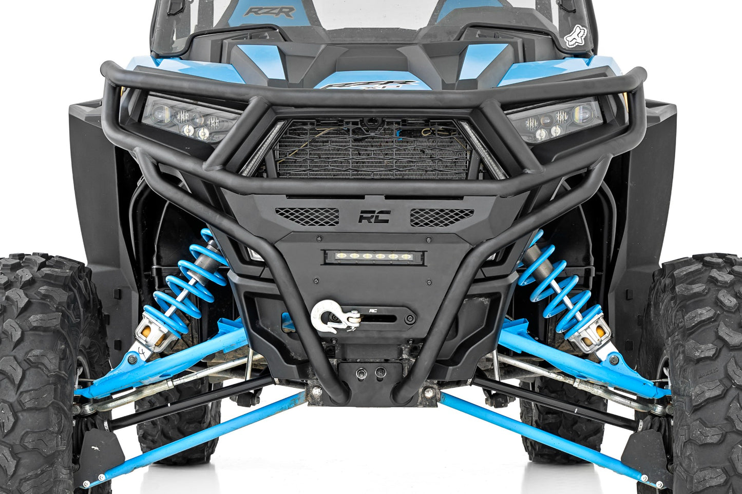 Rough Country Tubular Bumper Front Black Series LED 6 Light Slim Line Polaris RZR XP1000