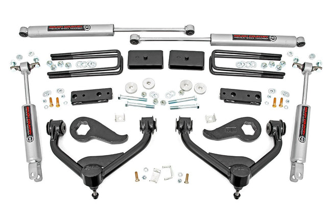 Rough Country 3 Inch GM Bolt-On Suspension Lift Kit 20 2500HD