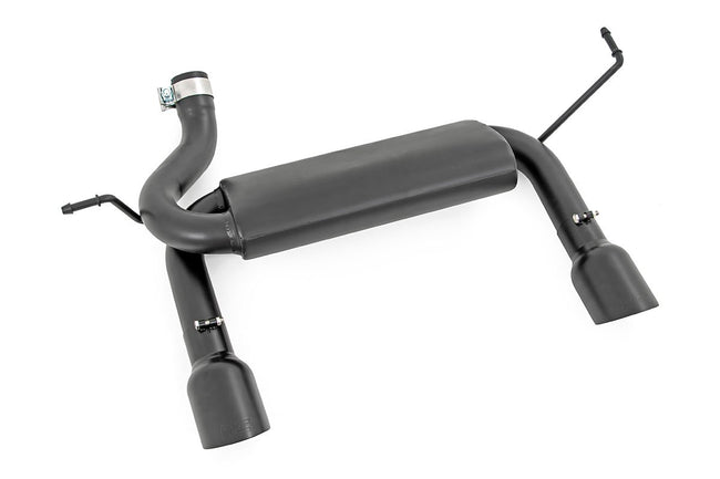 Rough Country Jeep Dual Outlet Performance Exhaust - Black 07-18 Wrangler JK