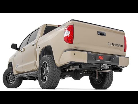 Rough Country Dual Cat-Back Exhaust System w/Black Tips 09-20 Toyota Tundra V8-4.6L, 5.7L