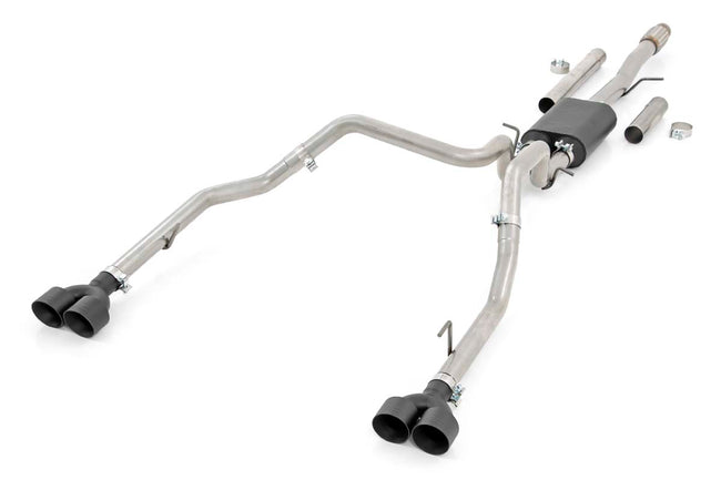 Rough Country Dual Cat-Back Exhaust System w/ Black Tips 19-21 Chevy/GMC 1500 6.2L