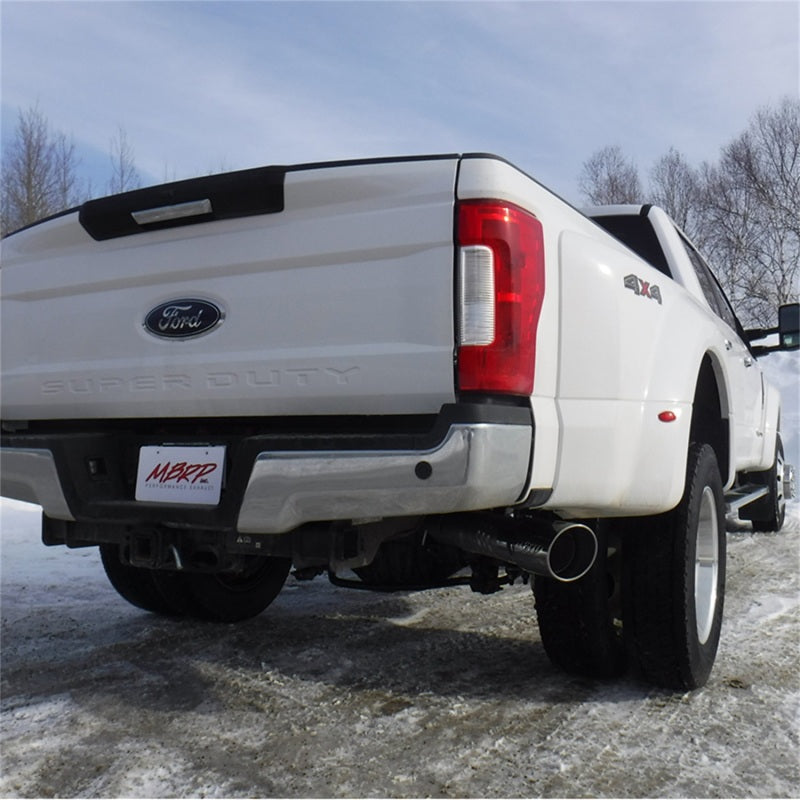 MBRP 17-22 Ford F-250/350/450 6.7L Extended Reg Cab 5" Filter Back Single Tip T409 Stainless Exhaust System