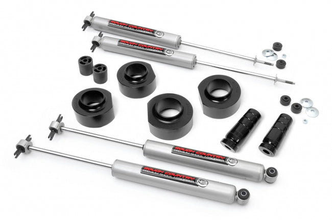 Rough Country 1.5 Inch Suspension Lift Kit 97-06 Jeep Wrangler TJ Includes N3 Series Shock Absorbers