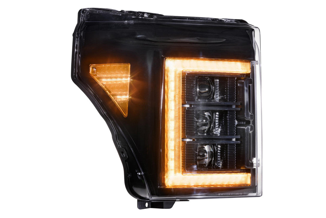Morimoto 2011-2016 F-250 F-350 Super Duty XB LED Headlights. Amber DRL