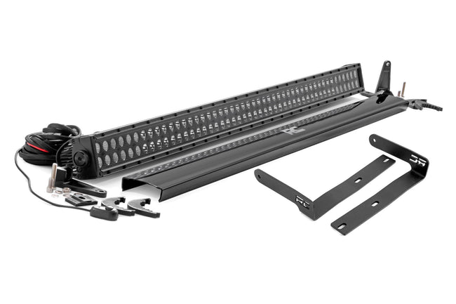 Rough Country 50 Inch Dual Row LED Light Kit Black Series Front Facing 14-22 Kubota RTV-X1100/RTV-X900 Diesel
