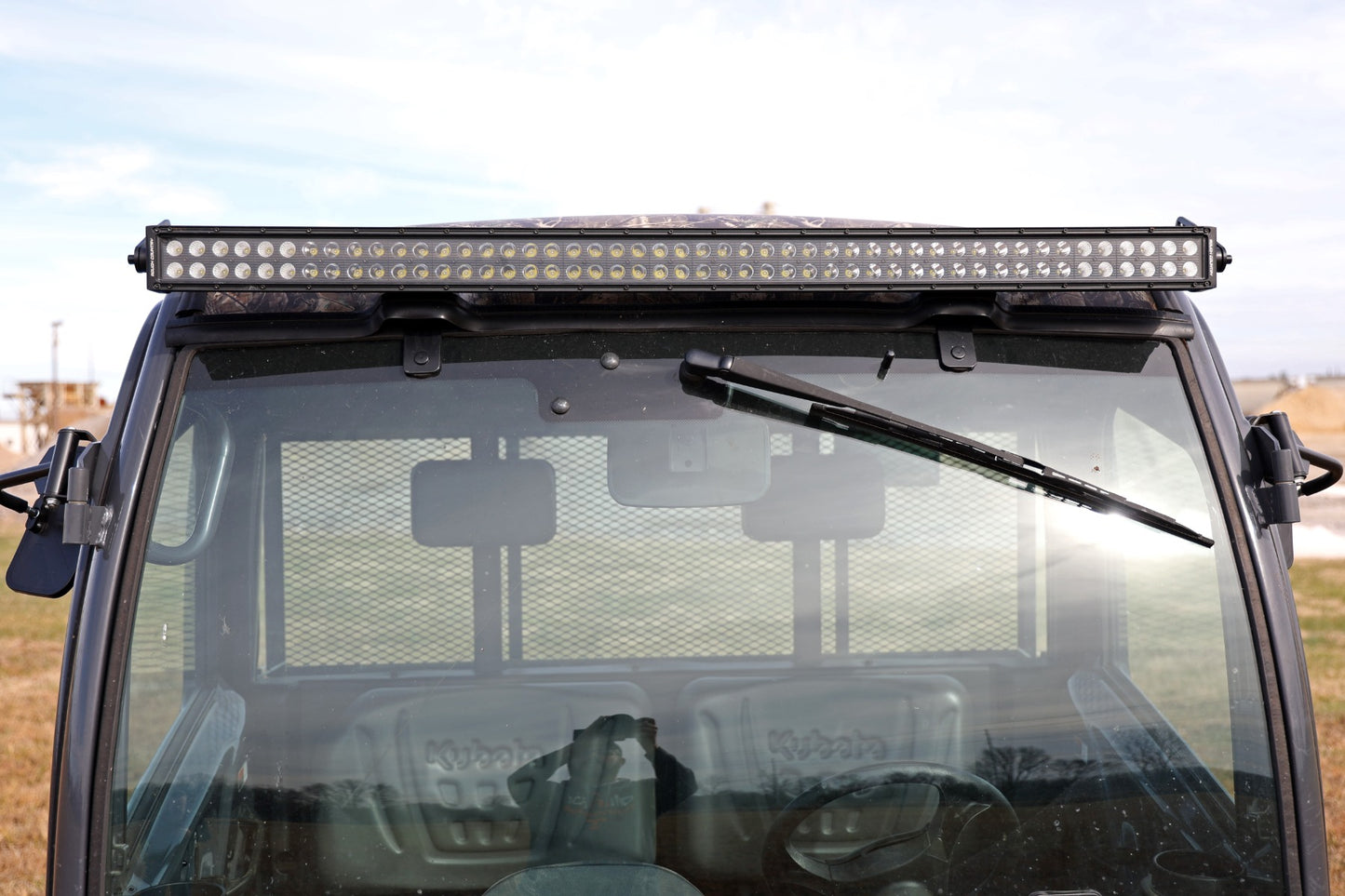 Rough Country 50 Inch Dual Row LED Light Kit Black Series Front Facing 14-22 Kubota RTV-X1100/RTV-X900 Diesel