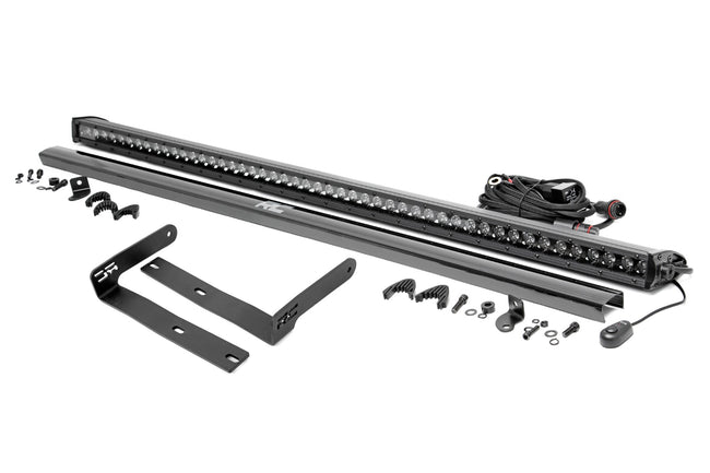 Rough Country 50 Inch Single Row LED Light Kit Black Series Front-Facing 14-22 Kubota RTV-X900/RTV-X1100 Diesel