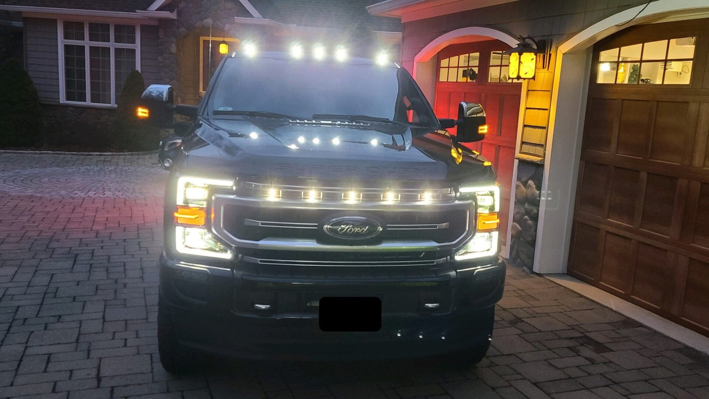 Custom Auto Works 2020-2022 F-250 F-350 Super Duty Platinum Raptor Style Grill Light