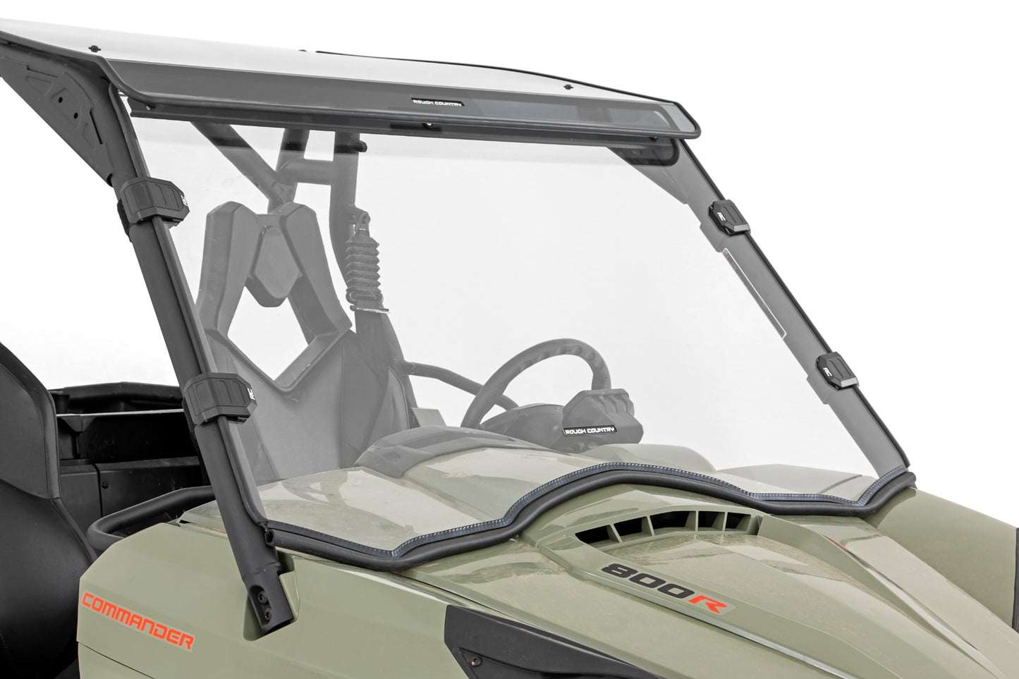 Rough Country Full Windshield Scratch Resistant 11-20 Can-Am Commander 4WD