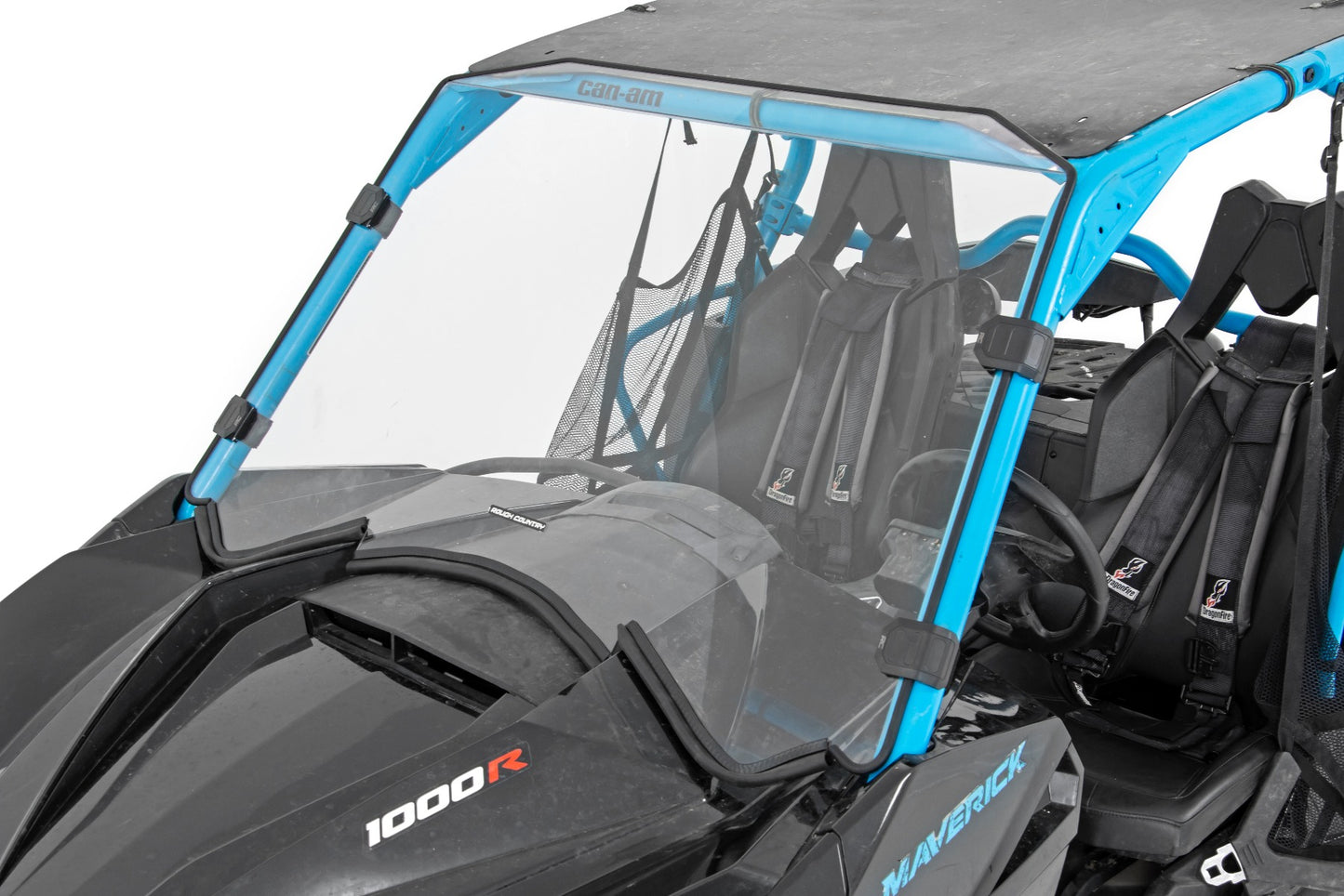 Rough Country Can-Am Full Scratch Resistant Front Windshield 13-18 Can-Am Maverick
