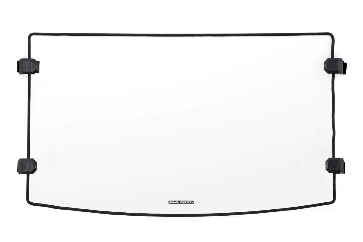 Rough Country Polaris Ranger Scratch Resistant Full Windshield For 13-Pres Polaris Ranger 900XP/16-Pres Ranger 1000XP