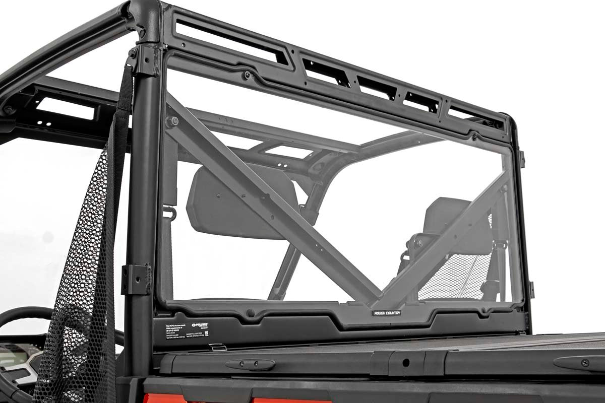 Rough Country Polaris Scratch Resistant Rear Windshield Panel 16-20 Ranger 1000XP/13-20 Ranger 900XP
