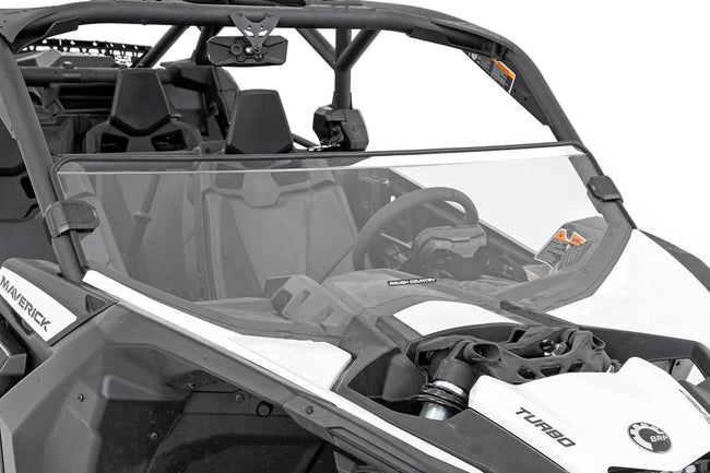 Rough Country Can-Am Scratch Resistant Half Windshield 17-20 Maverick X3