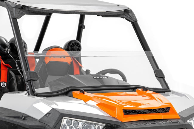 Rough Country Half Windshield Scratch Resistant 14-22 Polaris RZR XP 1000/RZR XP 4 1000