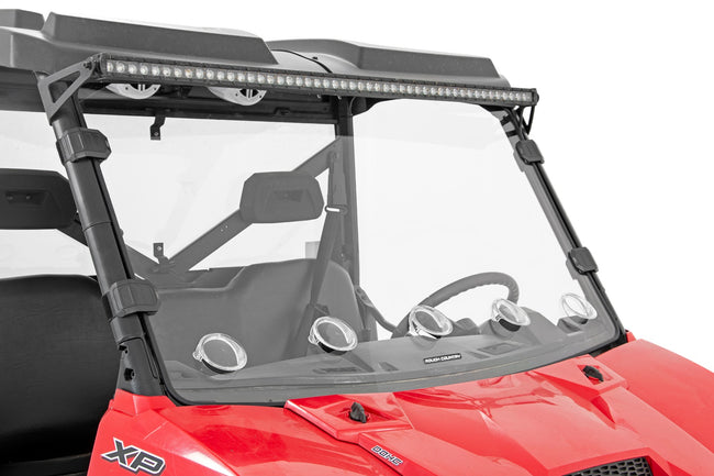 Rough Country Polaris Scratch Resistant Full Vented Windshield For 16-18 Ranger 1000XP and 13-20 Ranger 900XP