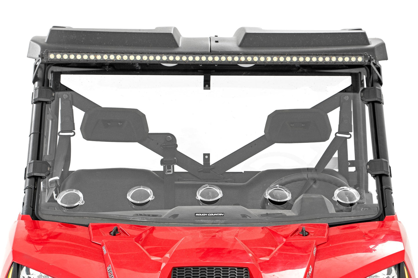 Rough Country Polaris Scratch Resistant Full Vented Windshield For 16-18 Ranger 1000XP and 13-20 Ranger 900XP