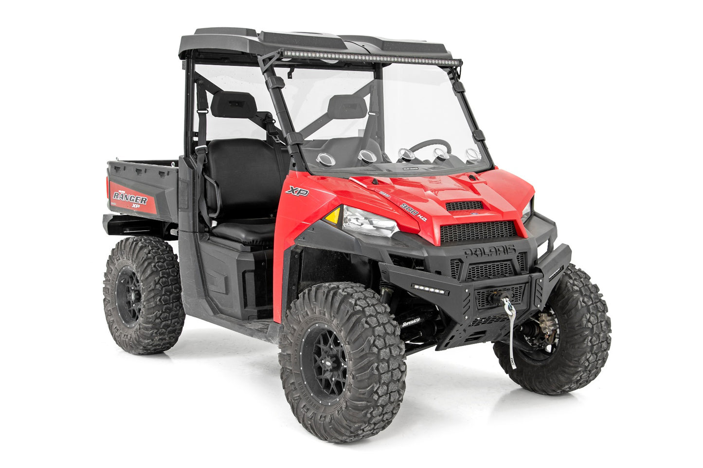 Rough Country Polaris Scratch Resistant Full Vented Windshield For 16-18 Ranger 1000XP and 13-20 Ranger 900XP