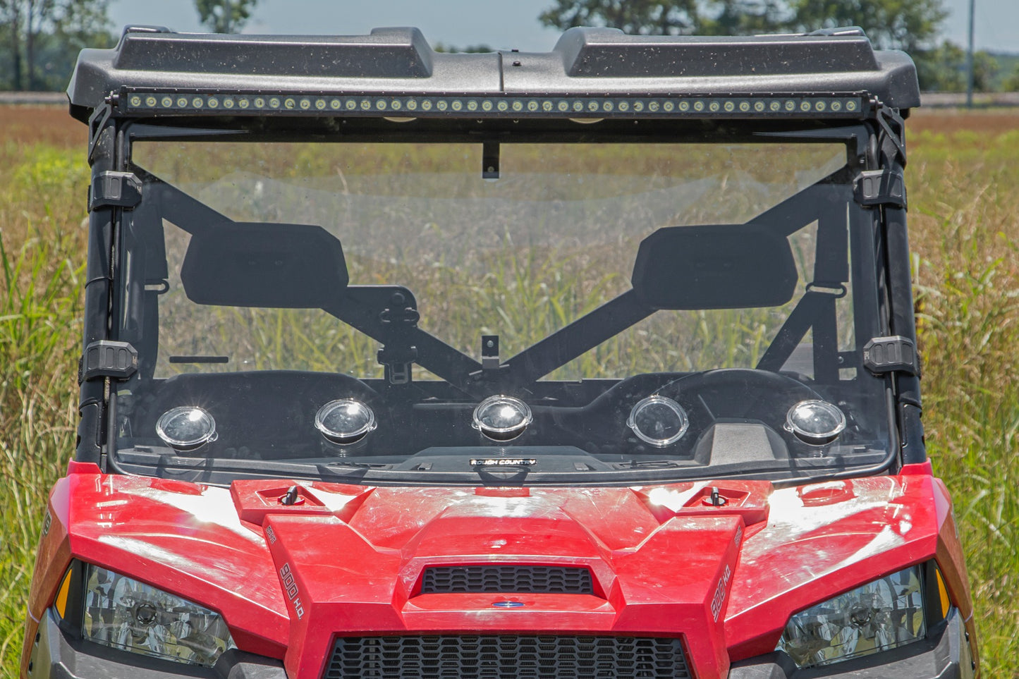 Rough Country Polaris Scratch Resistant Full Vented Windshield For 16-18 Ranger 1000XP and 13-20 Ranger 900XP