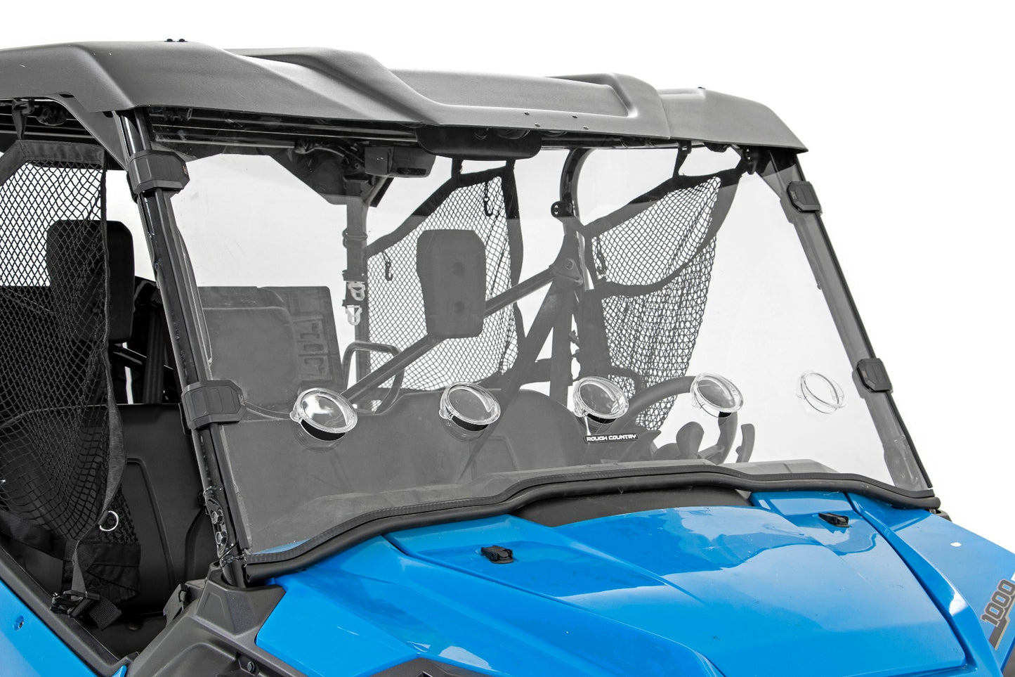 Rough Country Honda Full Windshield Vented 16-21 Honda Pioneer 1000 4WD