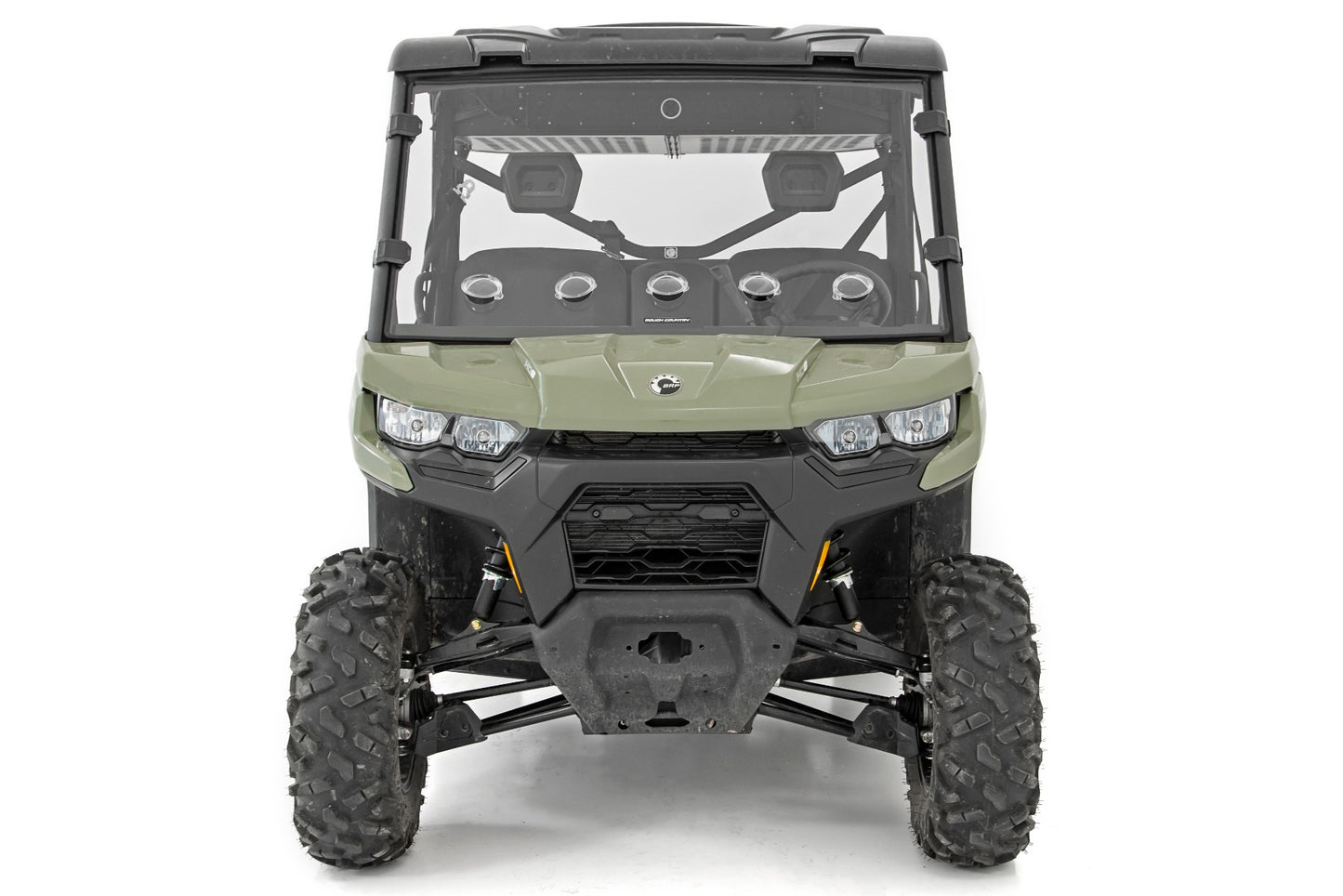 Rough Country Can-Am Full Windshield Vented 16-21 Can-Am Defender 4WD