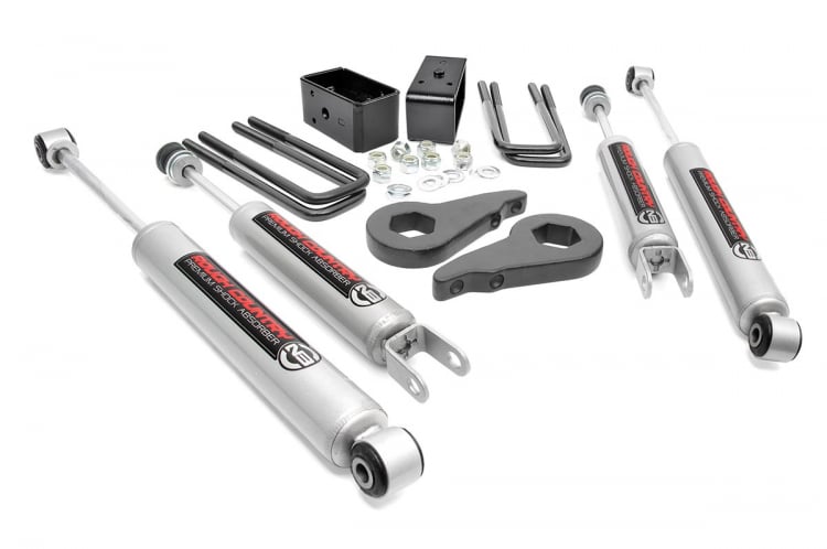Rough Country 1.5-2.5 Inch Leveling Lift Kit Premium N3 Shocks 99-06 Silverado/Sierra 1500 4WD