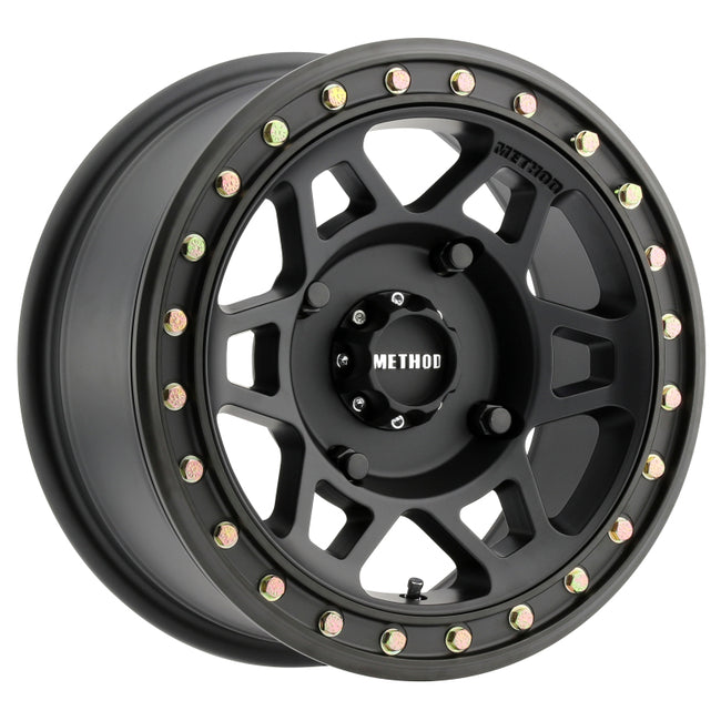Method MR405 UTV Beadlock 15x7 5+2 38mm Offset 4x156 132mm CB Matte Black Wheel