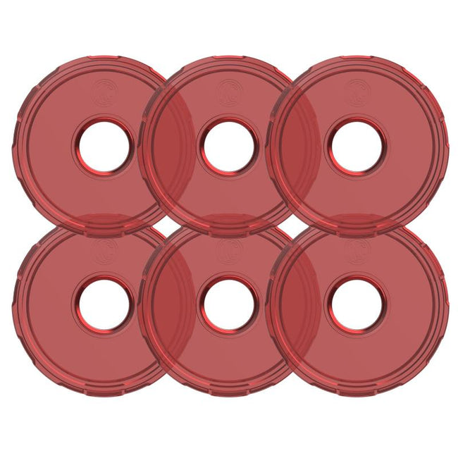 KC HiLiTES Cyclone V2 LED - Replacement Lens - Red - 6-PK