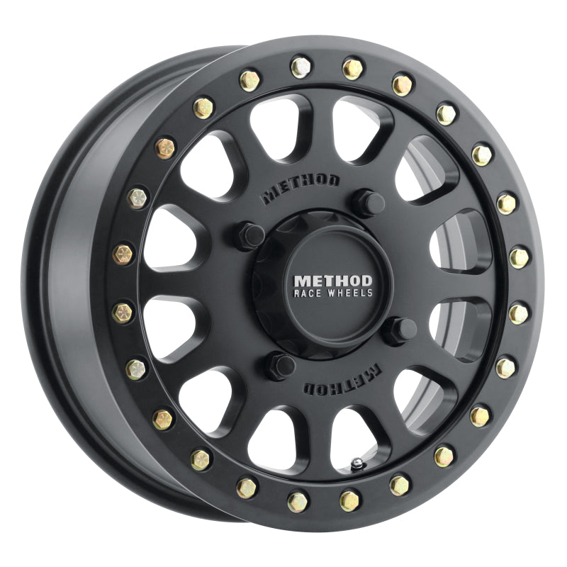Method MR401 UTV Beadlock 15x6 5+1 53mm Offset 4x136 106mm CB Matte Black Wheel